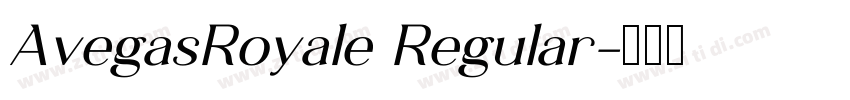 AvegasRoyale Regular字体转换